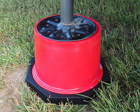 Universal RV leveling support pad made from rugged recycled rubber, fits Andersen 12.5” and Stromberg Carlson 12” jack blocks