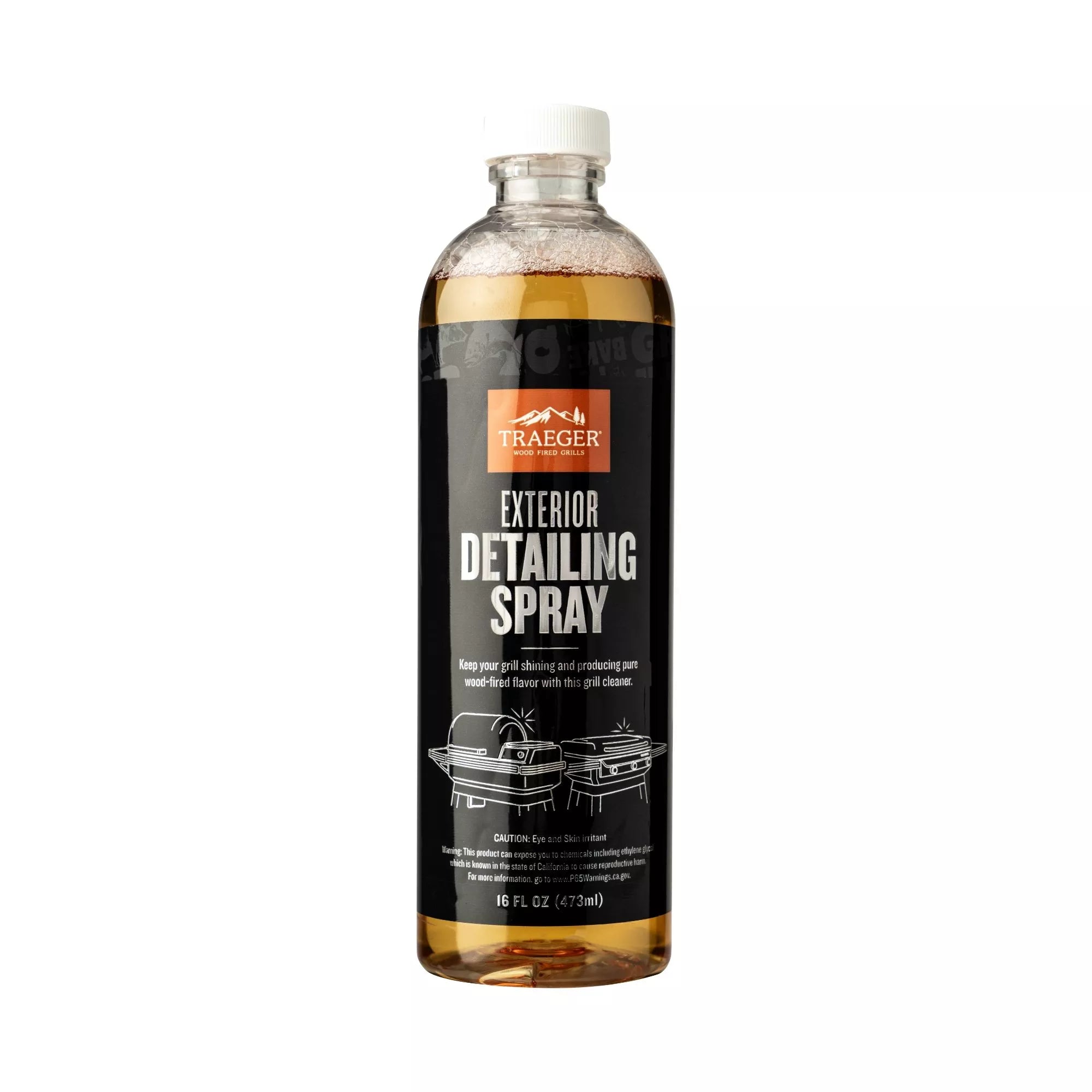 Traeger exterior detailing spray for pellet grill stainless steel cleaning
