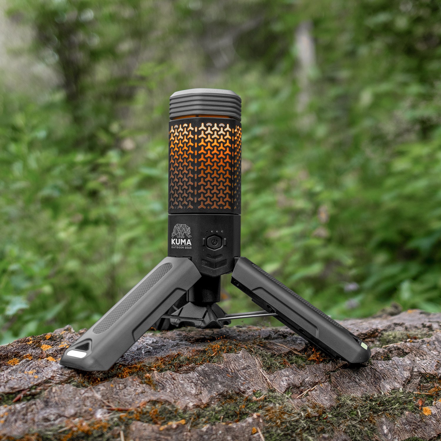 Multi-mode tripod lantern with low, medium, and high brightness for outdoor adventures.