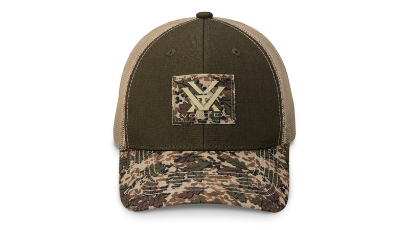 Structured camo hunting snapback cap