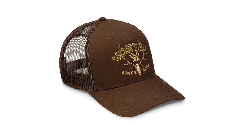 Elk hunting snapback cap with structured cotton twill front