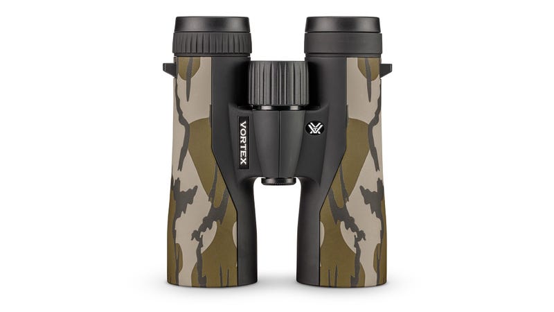 Crossfire HD 10x42 binoculars with Mossy Oak Bottomland camo finish