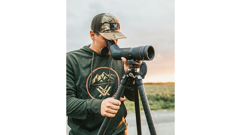 Vortex Crossfire HD 16-48x65 angled spotting scope with lens covers