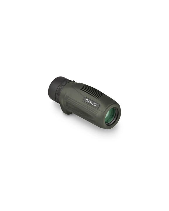 Vortex Solo 10x25 compact monocular with durable rubber armor and textured grip.