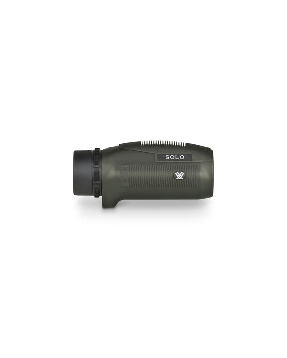 Side view of the Vortex Solo 8x36 monocular highlighting its lightweight design and utility clip.