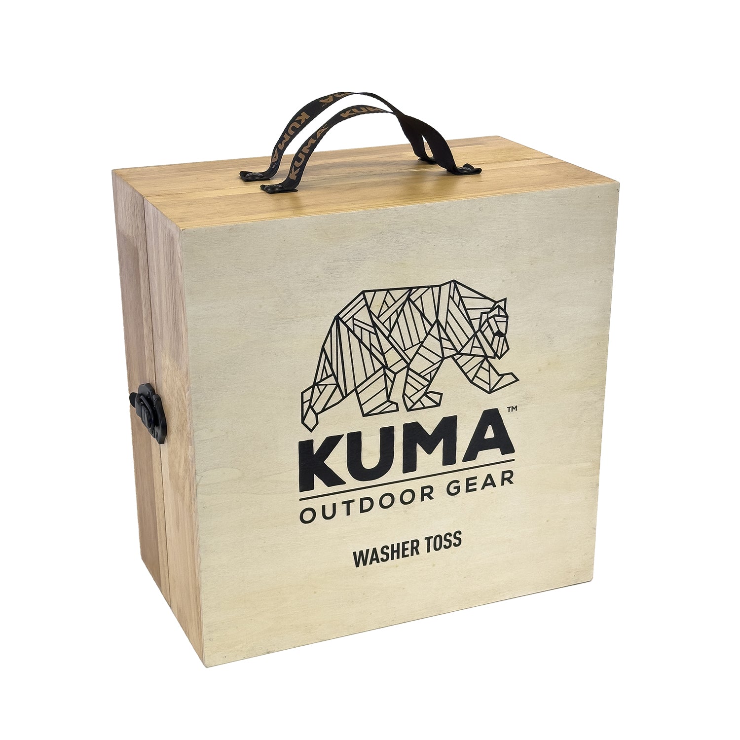 Targets latch together with sturdy webbing handles for easy transport.