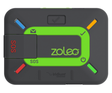 ZOLEO satellite communicator, a rugged and lightweight device for global messaging and safety beyond cell coverage.