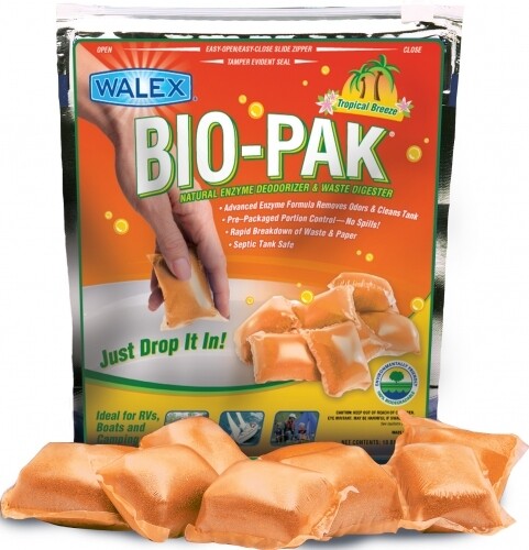 Bio-Pak Holding Tank Deodorizer - Tropical Breeze, 10 Pack