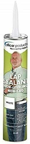 Dicor Non-Leveling Non-Sag Lap Sealant: 10.3oz (White)