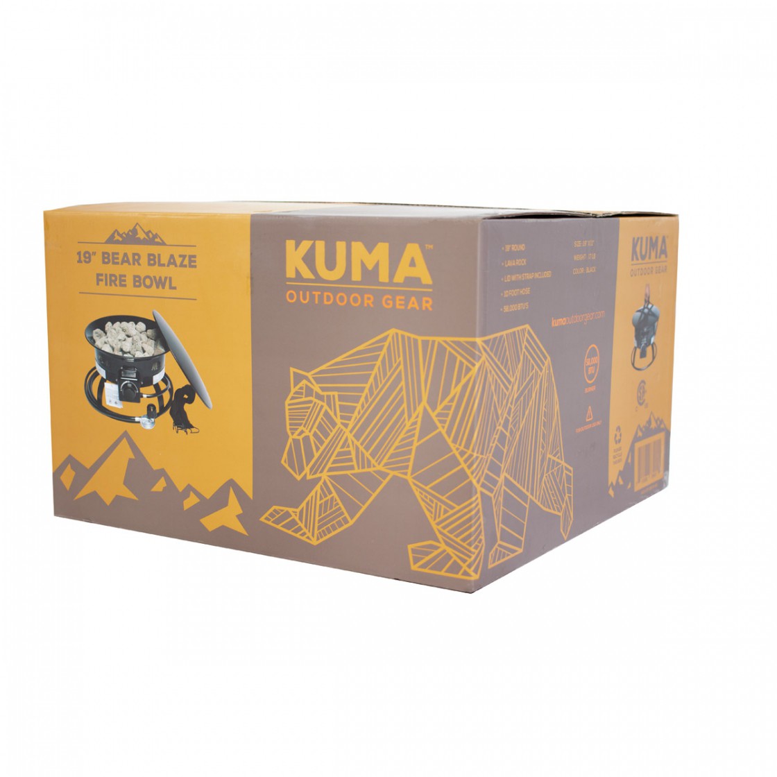 Kuma Propane Fire pit 19"