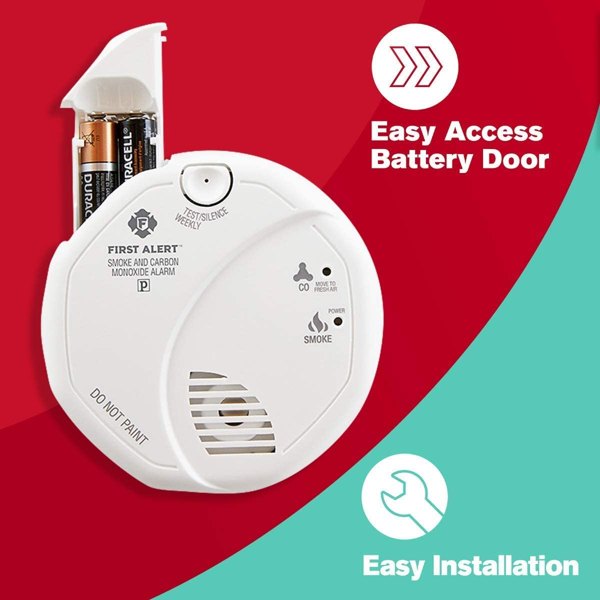 First Alert SCO5RVA Battery Operated Combination Carbon Monoxide and Smoke Alarm