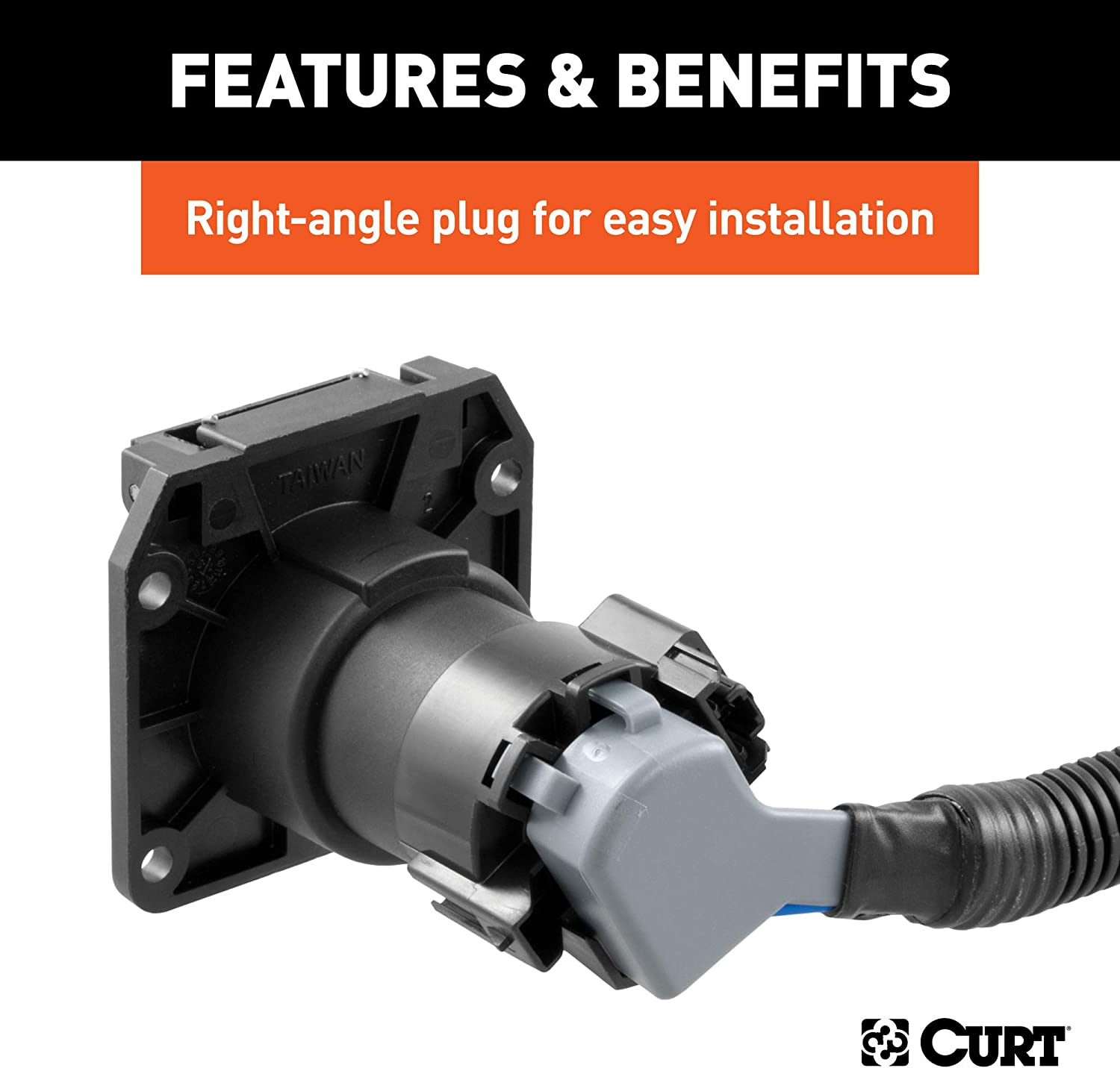 CURT Manufacturing 56070 Trailer Wiring Harness Extension