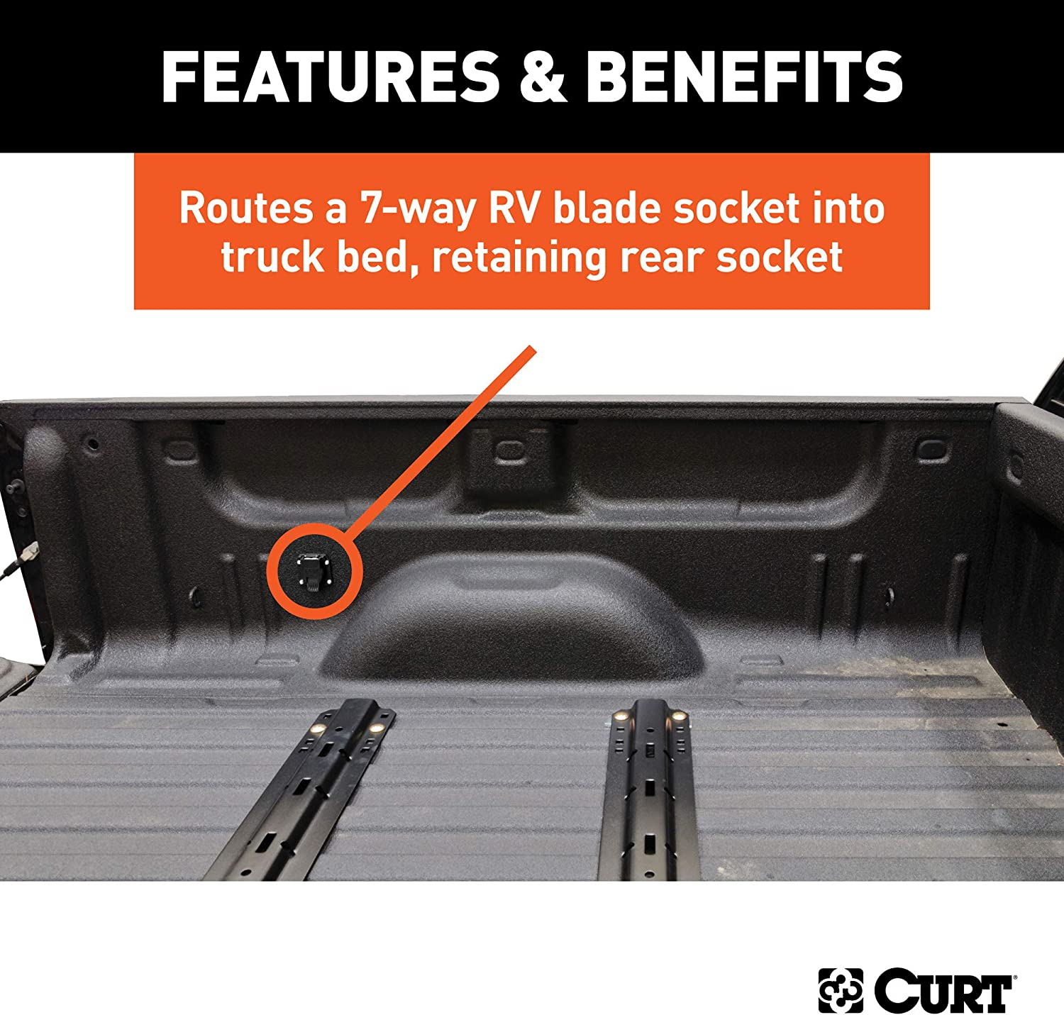 CURT Manufacturing 56070 Trailer Wiring Harness Extension