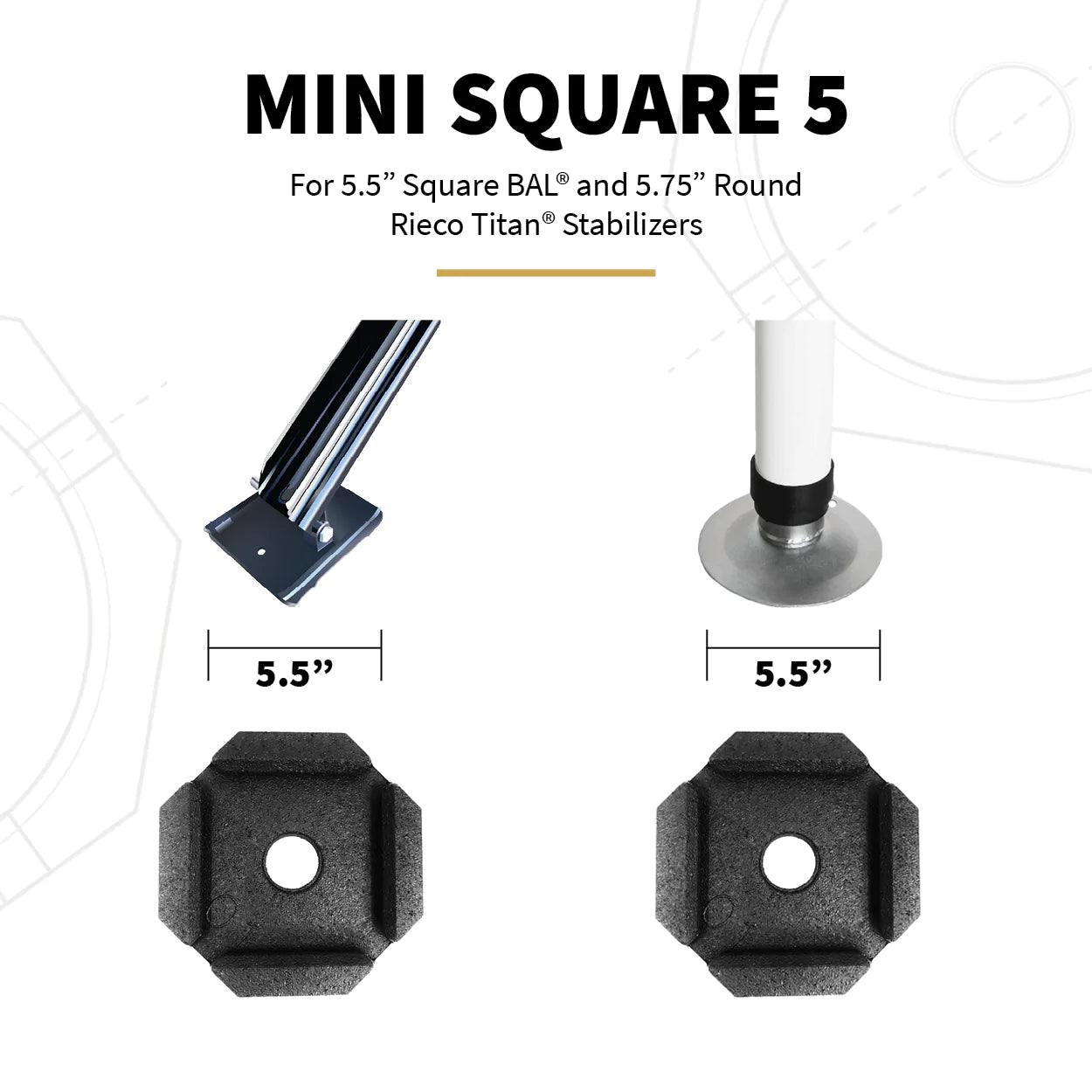 SnapPad Mini Square 5" 4-Pack