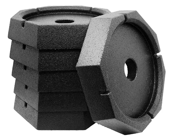 SnapPad Xtra Permanently Attached RV Leveling Jack Pad for 9 inch Round Landing Feet (6-Pack)