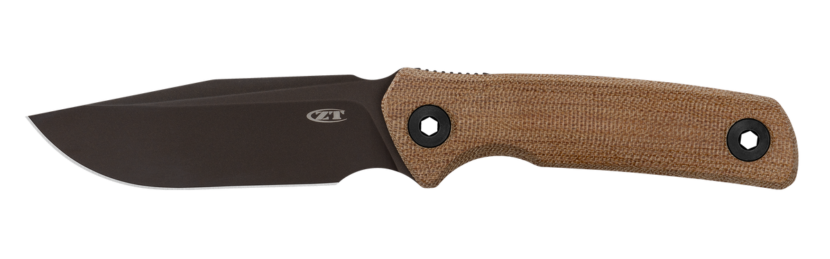 Zero Tolerance 0004 fixed blade field knife with canvas micarta handle