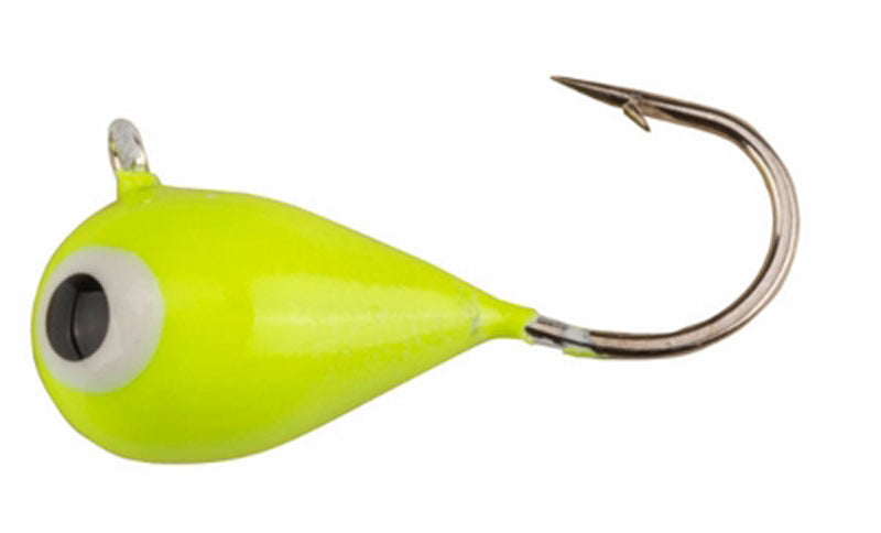 Berkley Fusion19 Tungsten Jigs paired with soft plastic bait, demonstrating their versatility and effectiveness for fishing in horizontal or vertical positions.