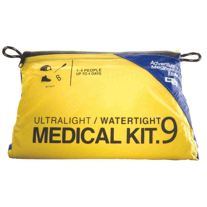 Ultralight/Watertight .9 medical kit with waterproof design, compact and stocked with first aid essentials for outdoor adventures
