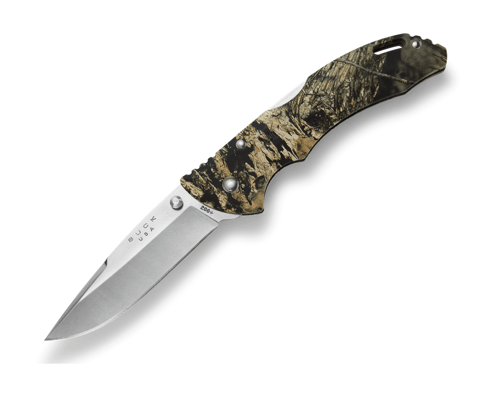 Buck Bantam BHW pocket knife with Mossy Oak Country Camo handle