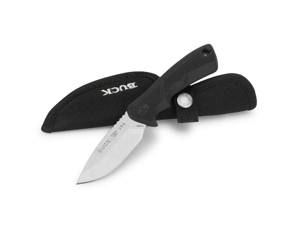 BuckLite Max II knife with Dynaflex rubber handle for superior grip