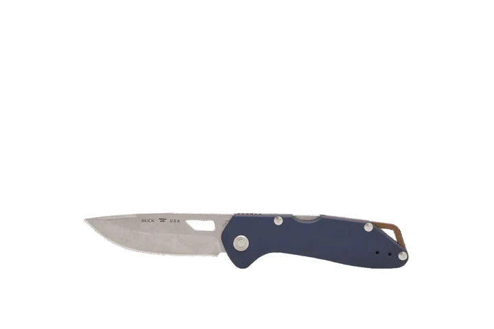 Buck 724 Mustang 0724BLS lightweight EDC folding knife with back lock and thumb hole opener