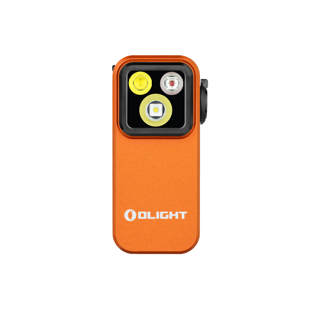 Olight Oclip Pro Orange rechargeable clip-on flashlight 