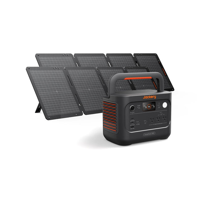 Jackery HomePower 1000 v2 front view with LCD display

