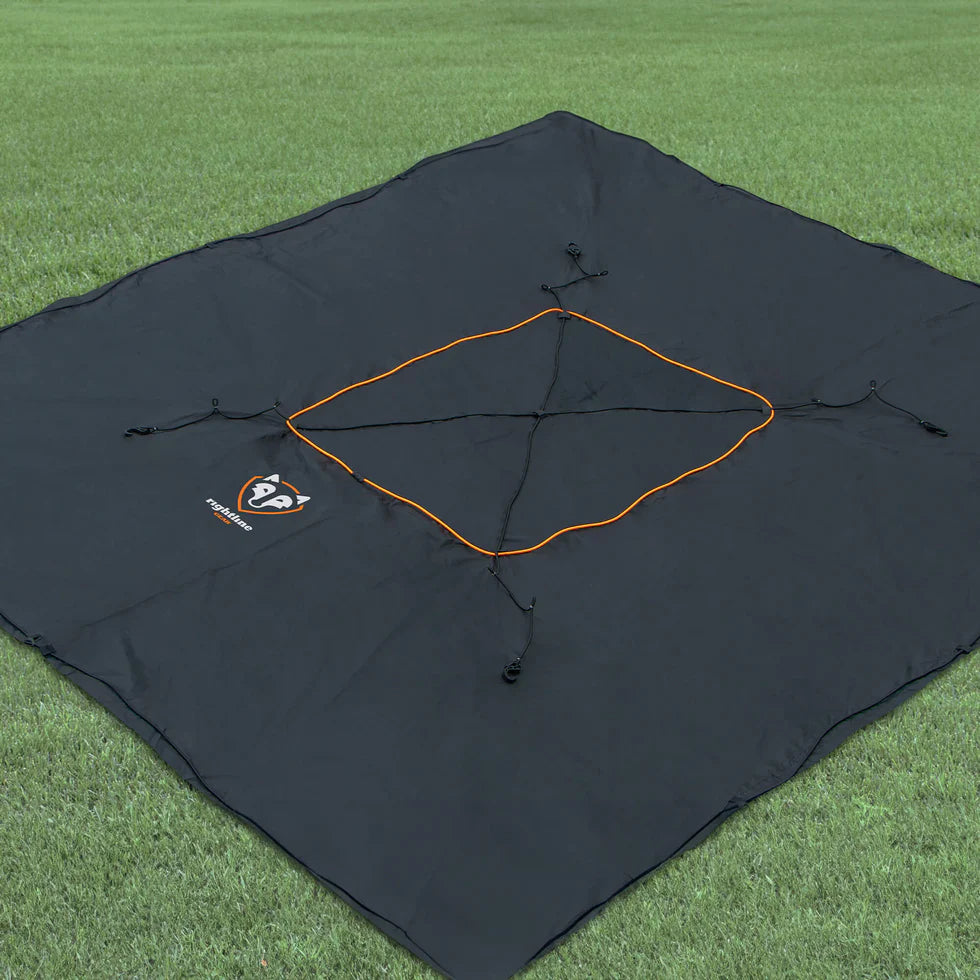 Bed Cargo Net With Built-In Tarp secures cargo while keeping it dry