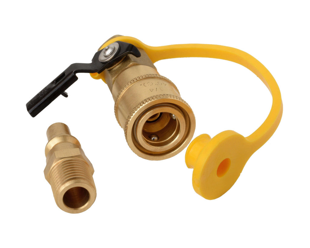 Propane quick connect fitting set female NPT to quick connect valve