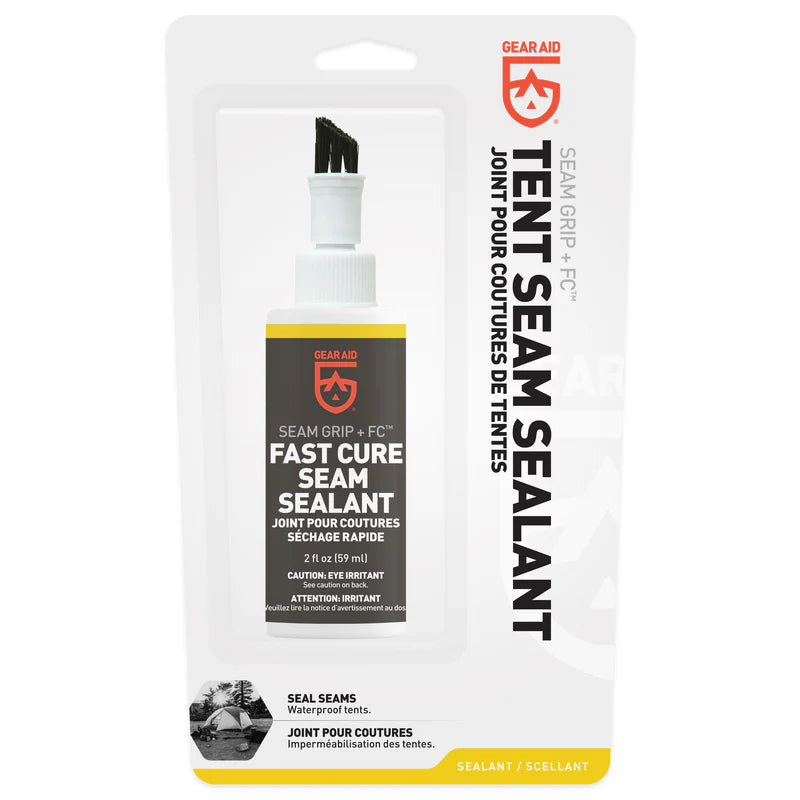Clear flexible seam sealer for waterproofing tents, rain gear, and outdoor fabrics