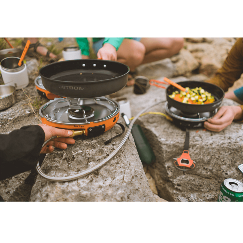 HalfGen basecamp cooking system designed for reliability down to 20°F and weighs just 3.5 pounds