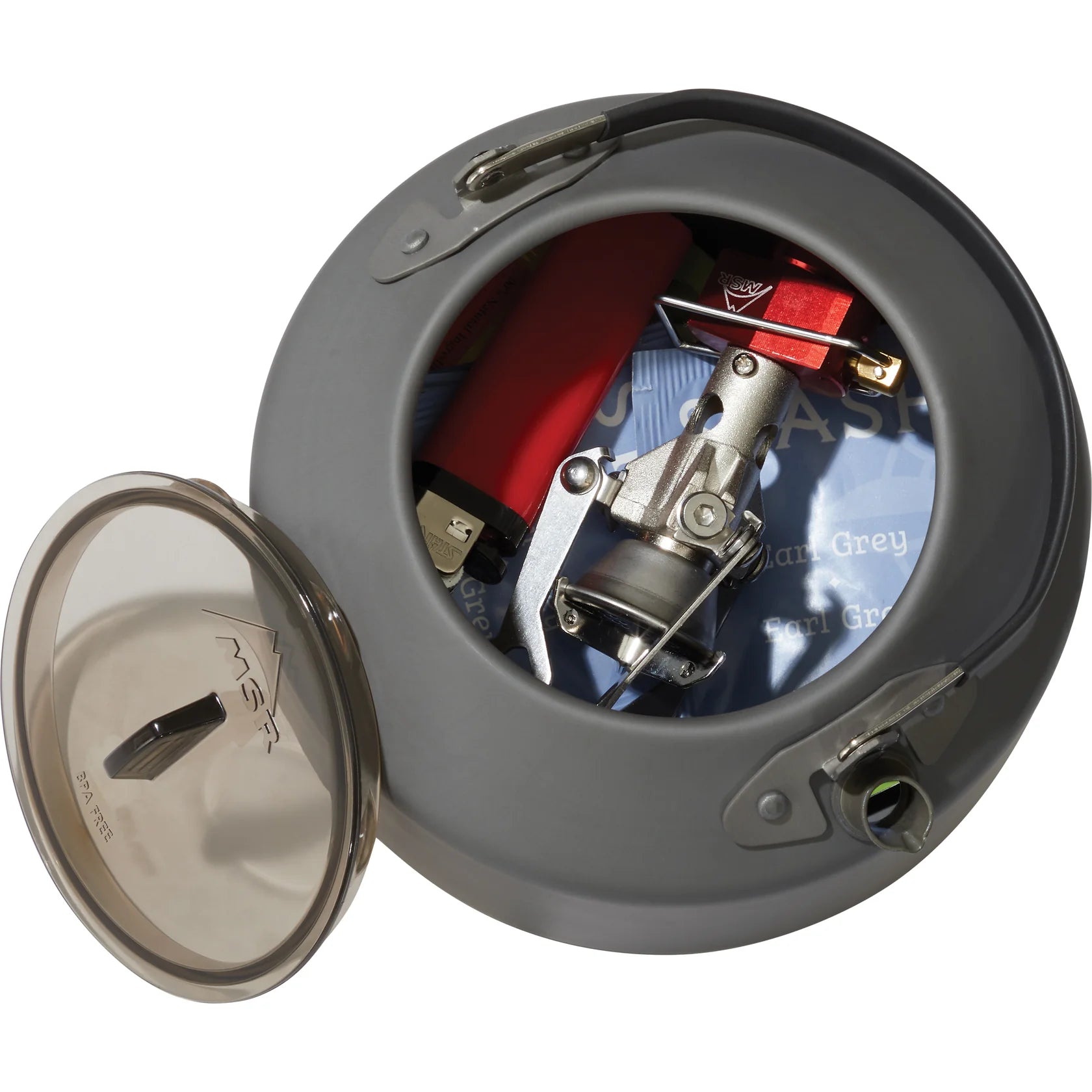 MSR Titan Kettle 1L backpacking coffee kettle