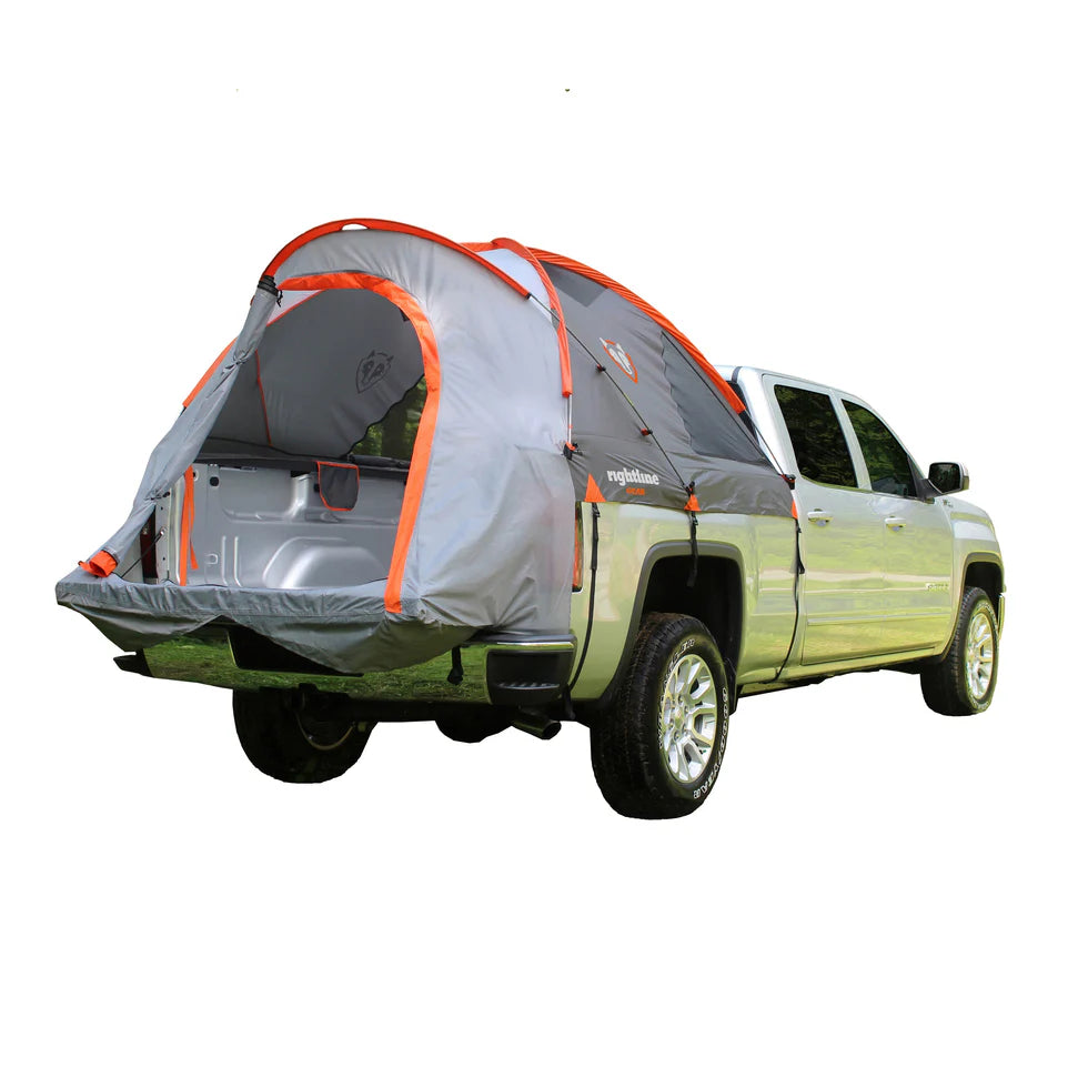 Truck Tent set up in a truck bed, providing a comfortable camping experience off the ground