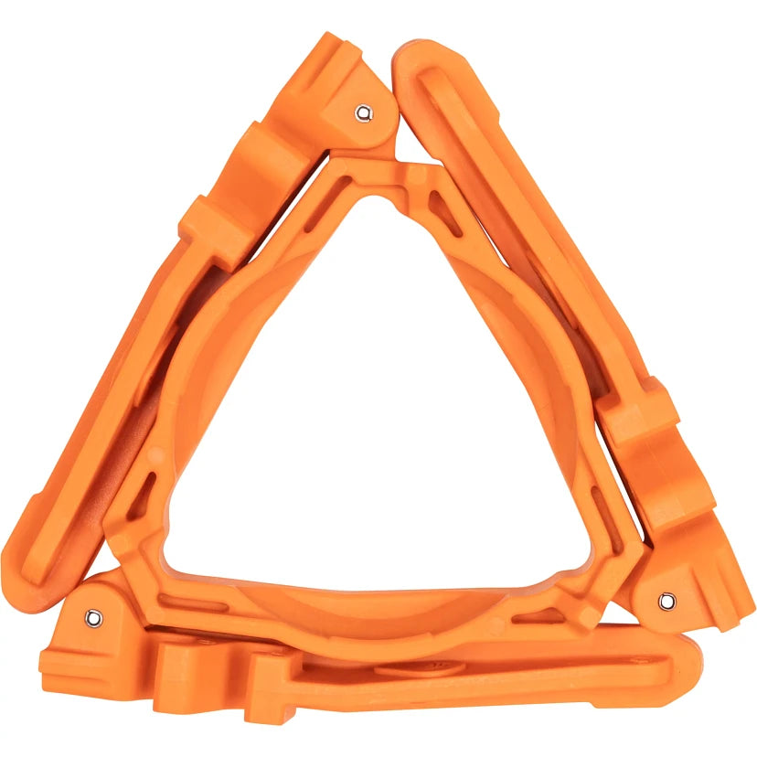Jetboil Fuel Can Stabilizer 2.0 snapped to burner for packing

