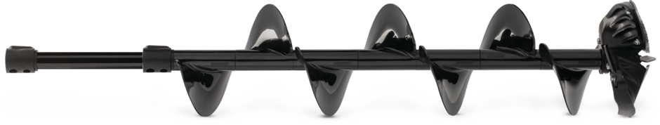 Lightweight Lite-Flite Lazer ice auger attachment featuring full-length segmented flighting
