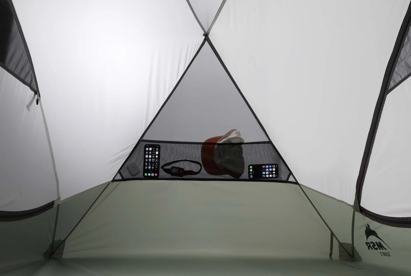 MSR Elixir 2 tent with dual vestibule entrances