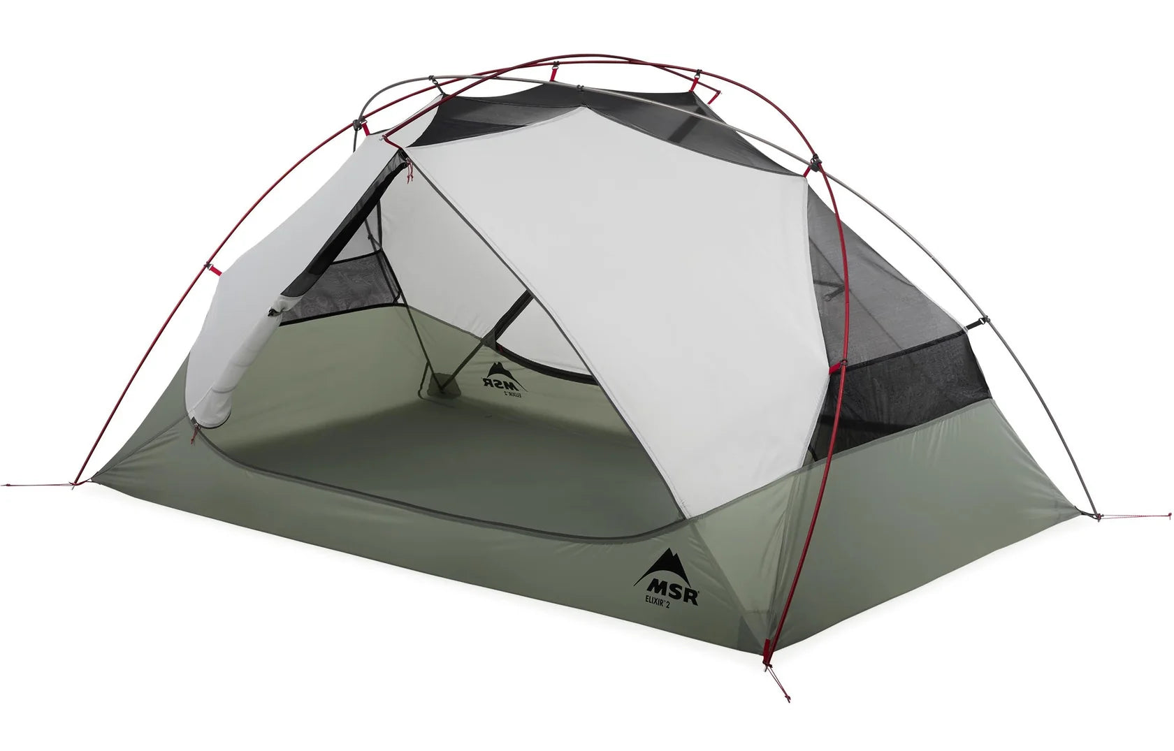 MSR Elixir 2 camping tent with spacious rectangular floor