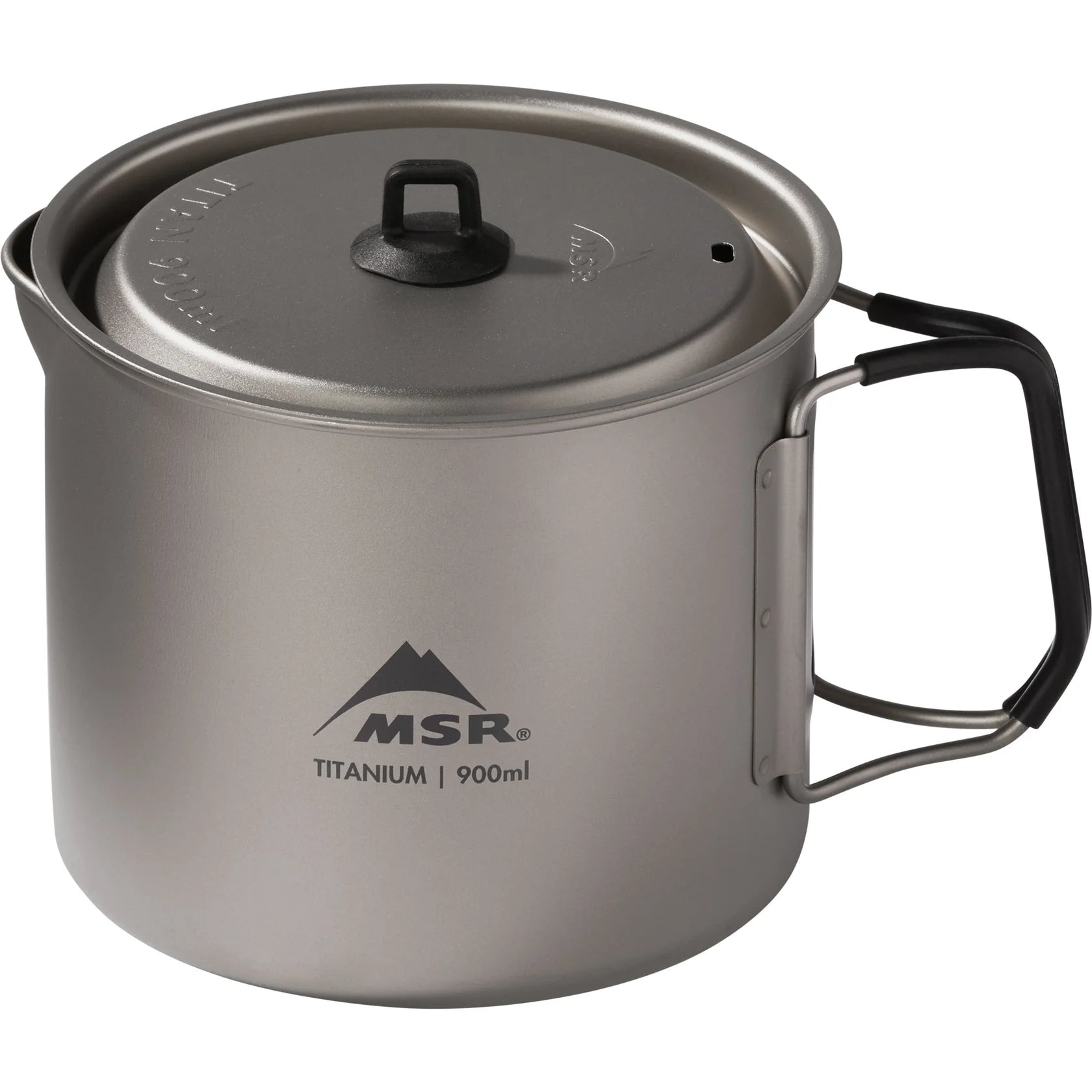MSR Titan titanium pot for solo backpacking