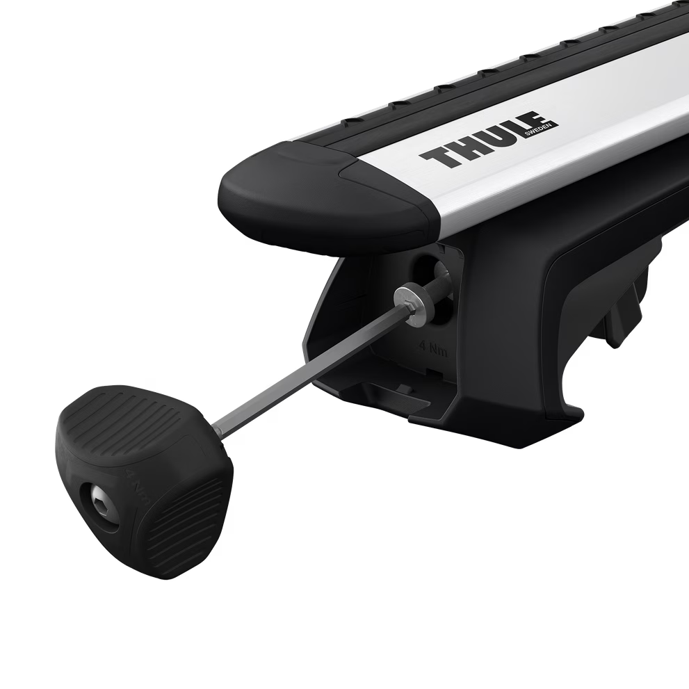 Rubber-lined Thule roof rack feet – 100kg load capacity