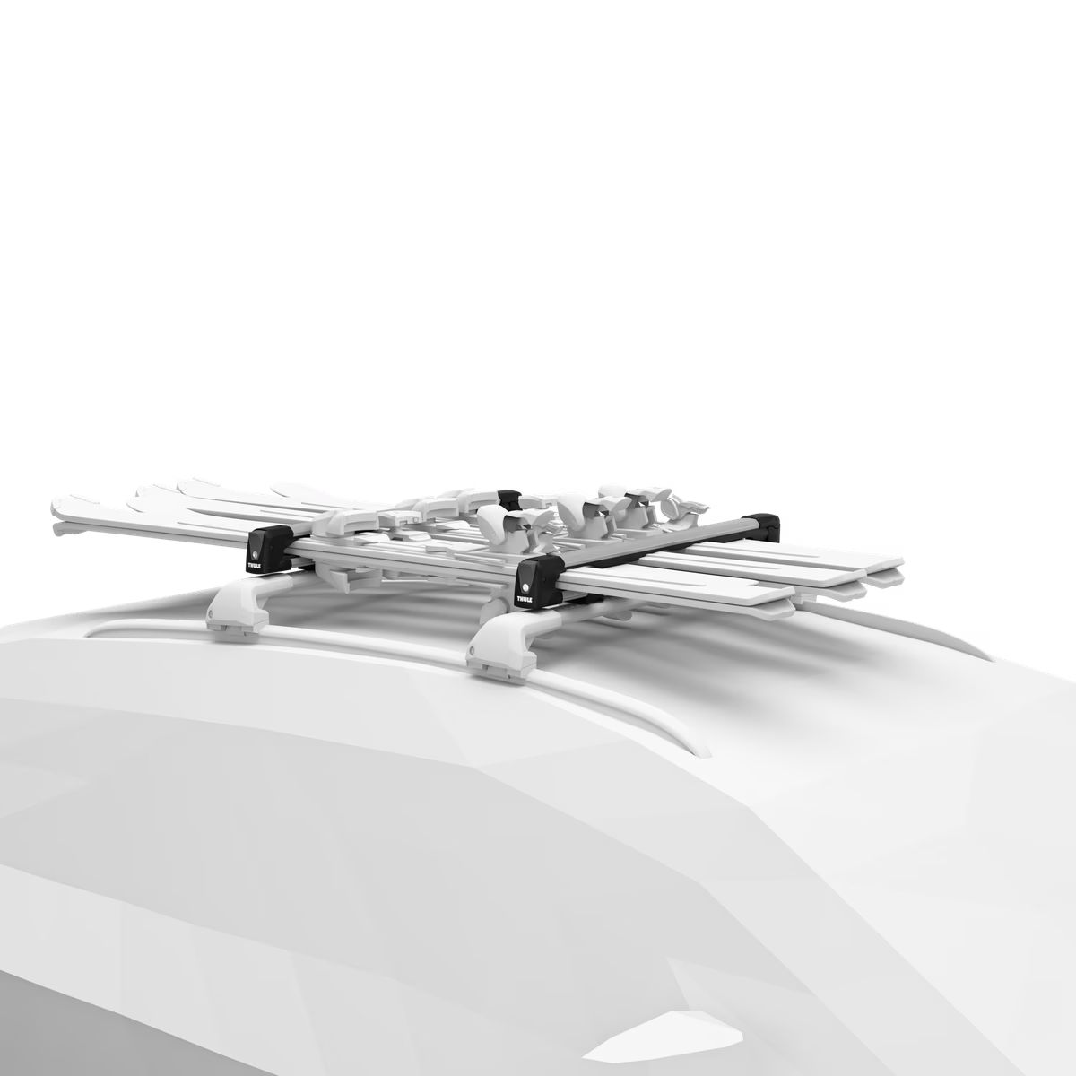 SnowPack rack with added clearance for tall ski bindings