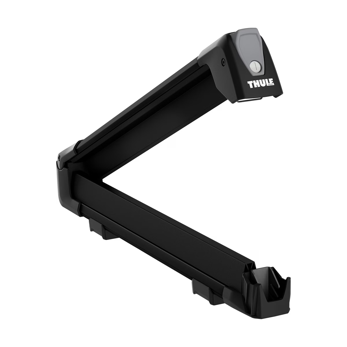 Sleek aluminum ski rack for up to 4 pairs of skis