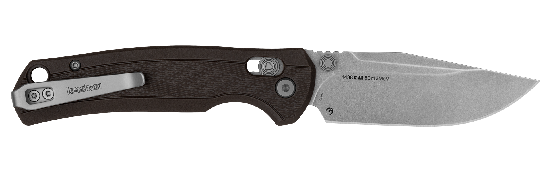 Kershaw Maneuver everyday work knife with dark bronze textured handle