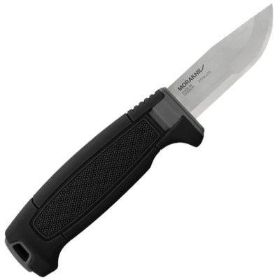 Morakniv Amberg Compact S fixed blade knife with ergonomic black TPE handle
