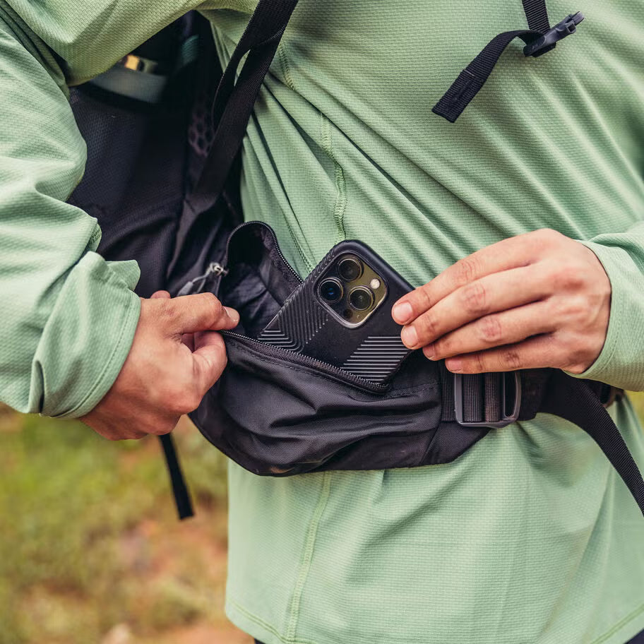 Men's internal frame backpack designed for multi-day hiking and backpacking adventures