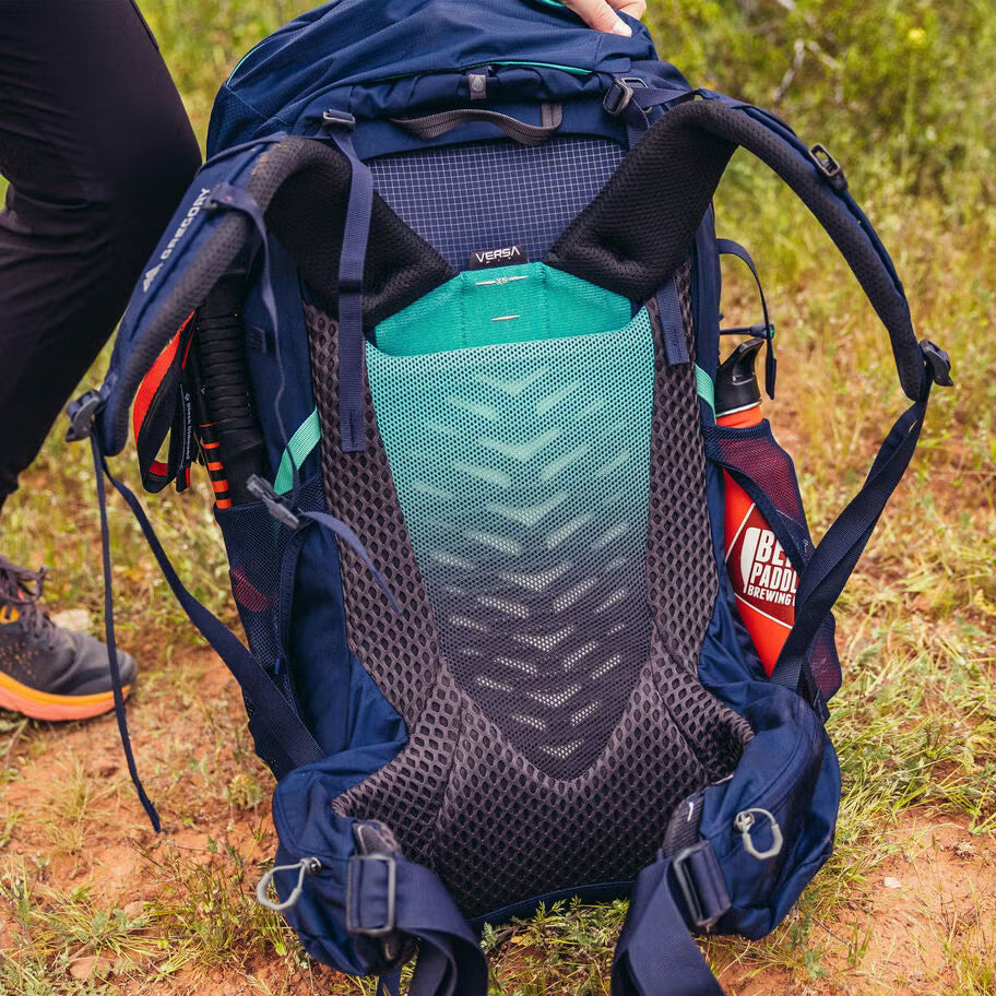 Adjustable fit women’s hiking backpack with 3D foam breathable backpanel system