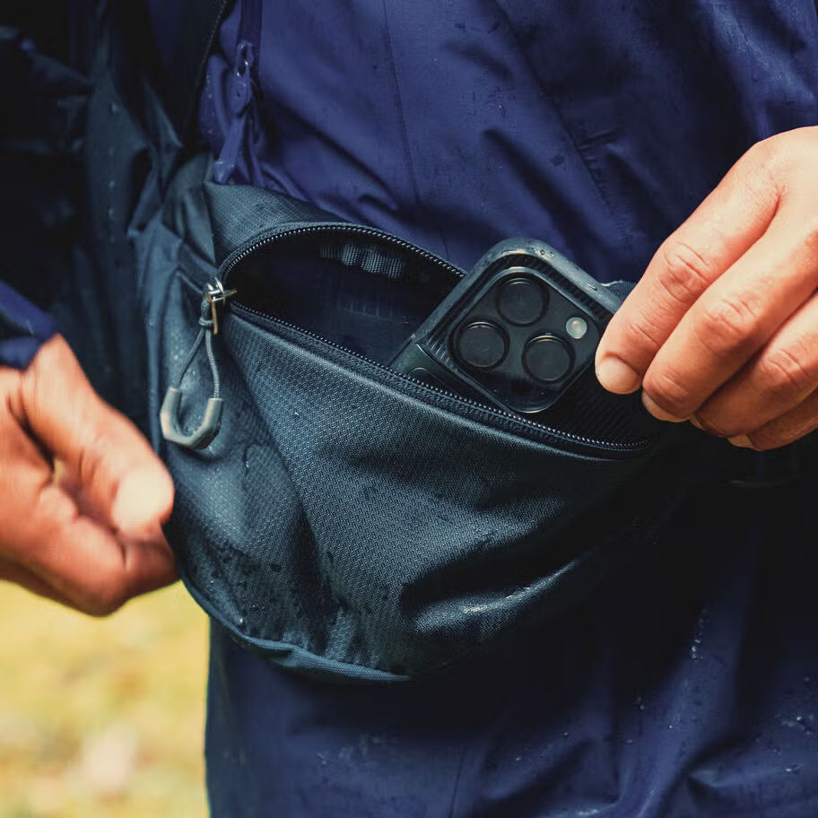 Baltoro 65 backpack shoulder straps and hip belt detail