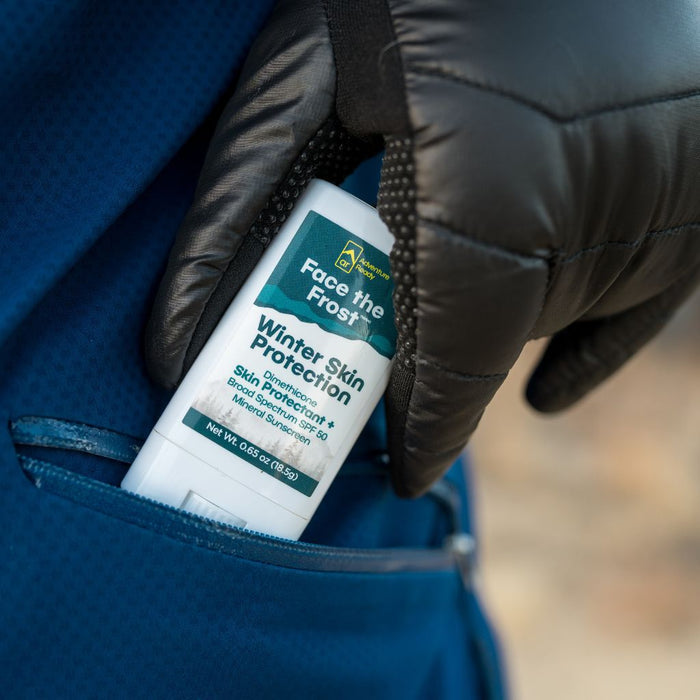 Skin protectant stick for cold, wind, and sun exposure