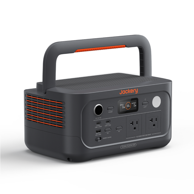 500W portable solar generator with dual AC and USB-C ports