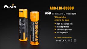 Micro USB charging port on ARB-L18 3500U battery for direct charging