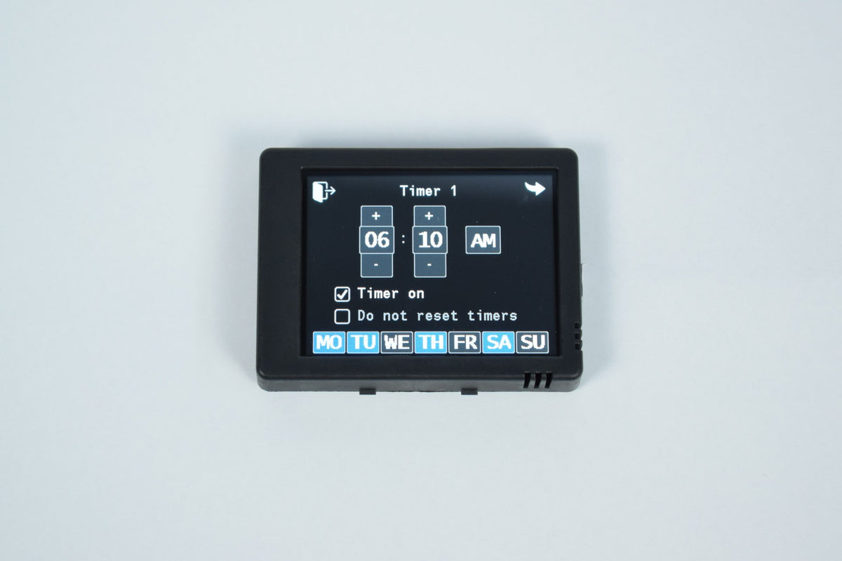 Planar PU-28 touchscreen control panel for compatible air and hydronic heaters